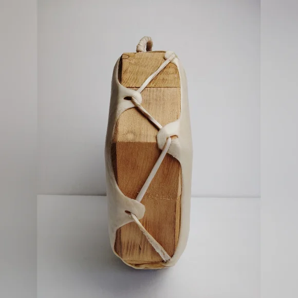 Vintage Native American Handmade Double Sided 12" Drum Rawhide - Wood, Beautiful - Picture 4 of 8